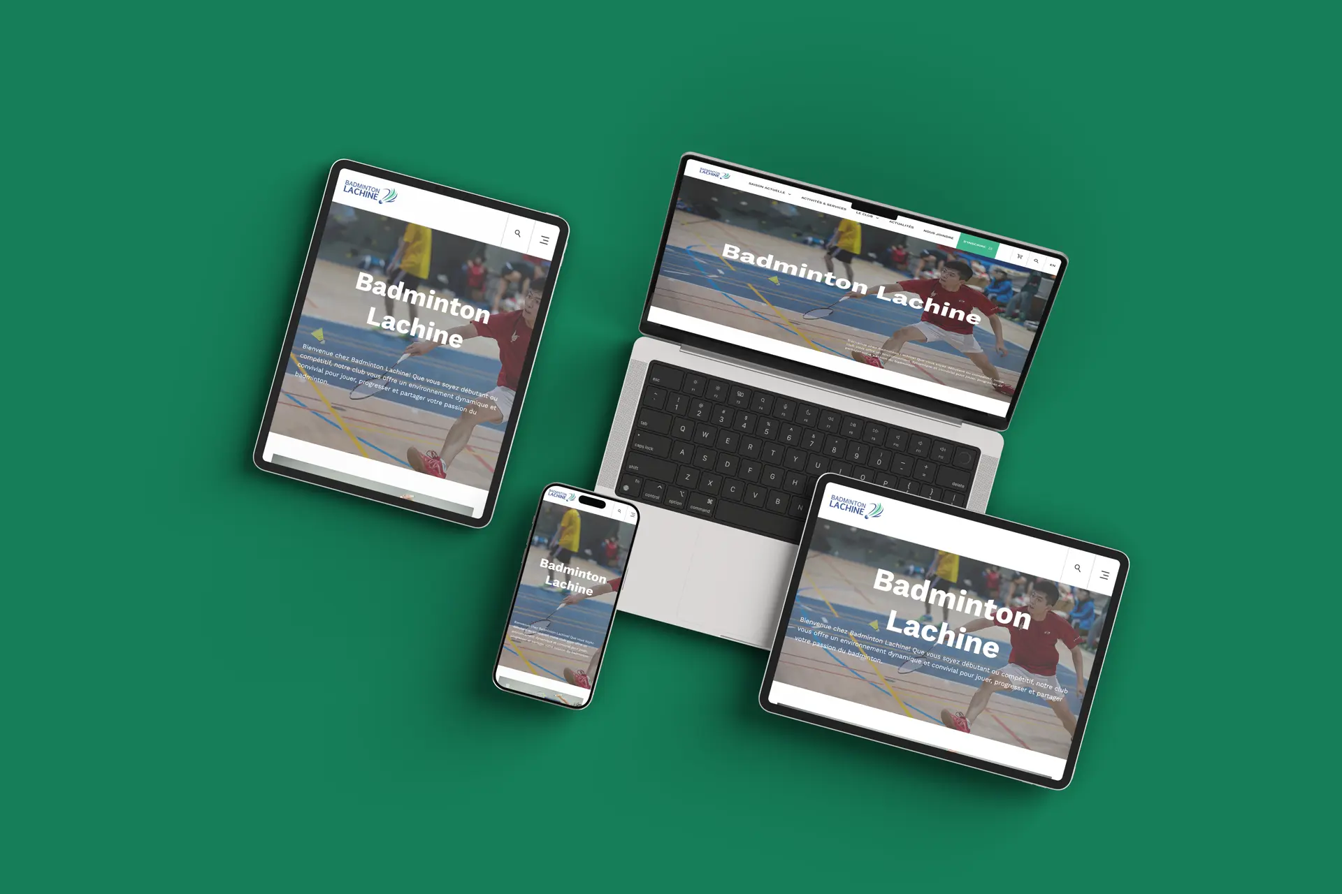 Mockup site Badminton Lachine